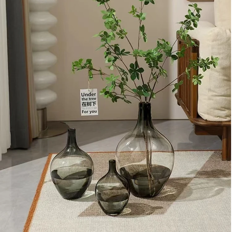 落地吊钟马醉木龙柳专用ins风高级感艺术百搭精品加厚花瓶家居