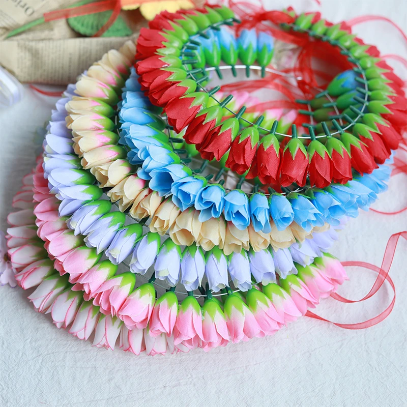 泉州浔埔女特色手工簪花围蟳埔簪花儿童成人花围头花拍照演出舞蹈