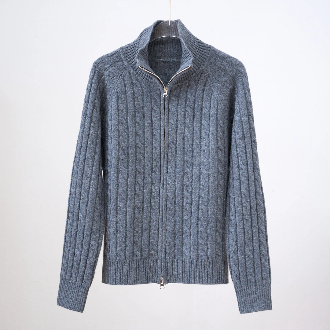 2024秋季加厚纽花小马美学气质开衫保暖时尚百搭精纺长袖羊毛衫