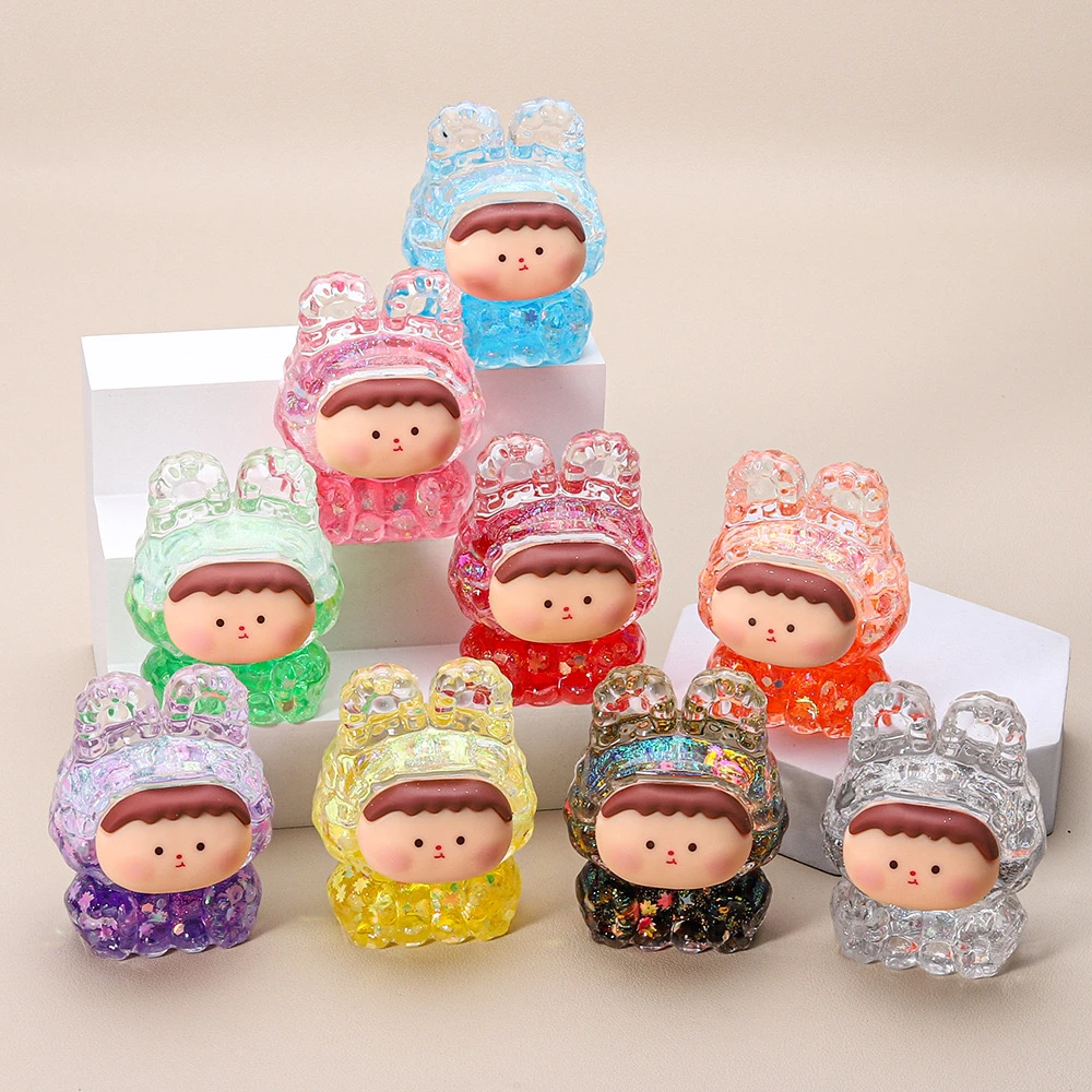 （九宫格）爆款夜光爆闪流沙莉莉丝diy潮玩可爱桌面摆件