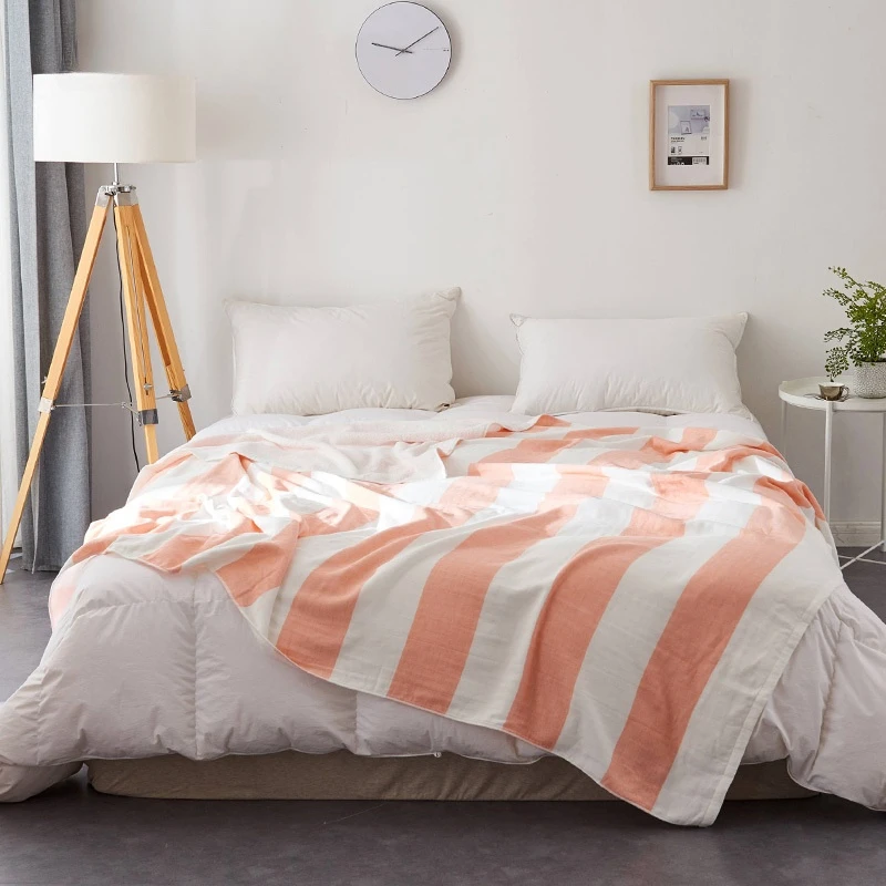 加勒比款毛巾午休毯子加大纯棉亲肤无印良品四季床上用品家纺推荐