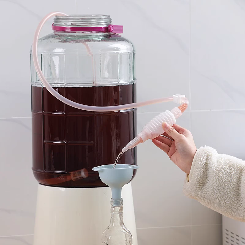 高质量抽酒器半自动吸酒器葡萄酒虹吸管白酒过滤器酿酒家用抽酒