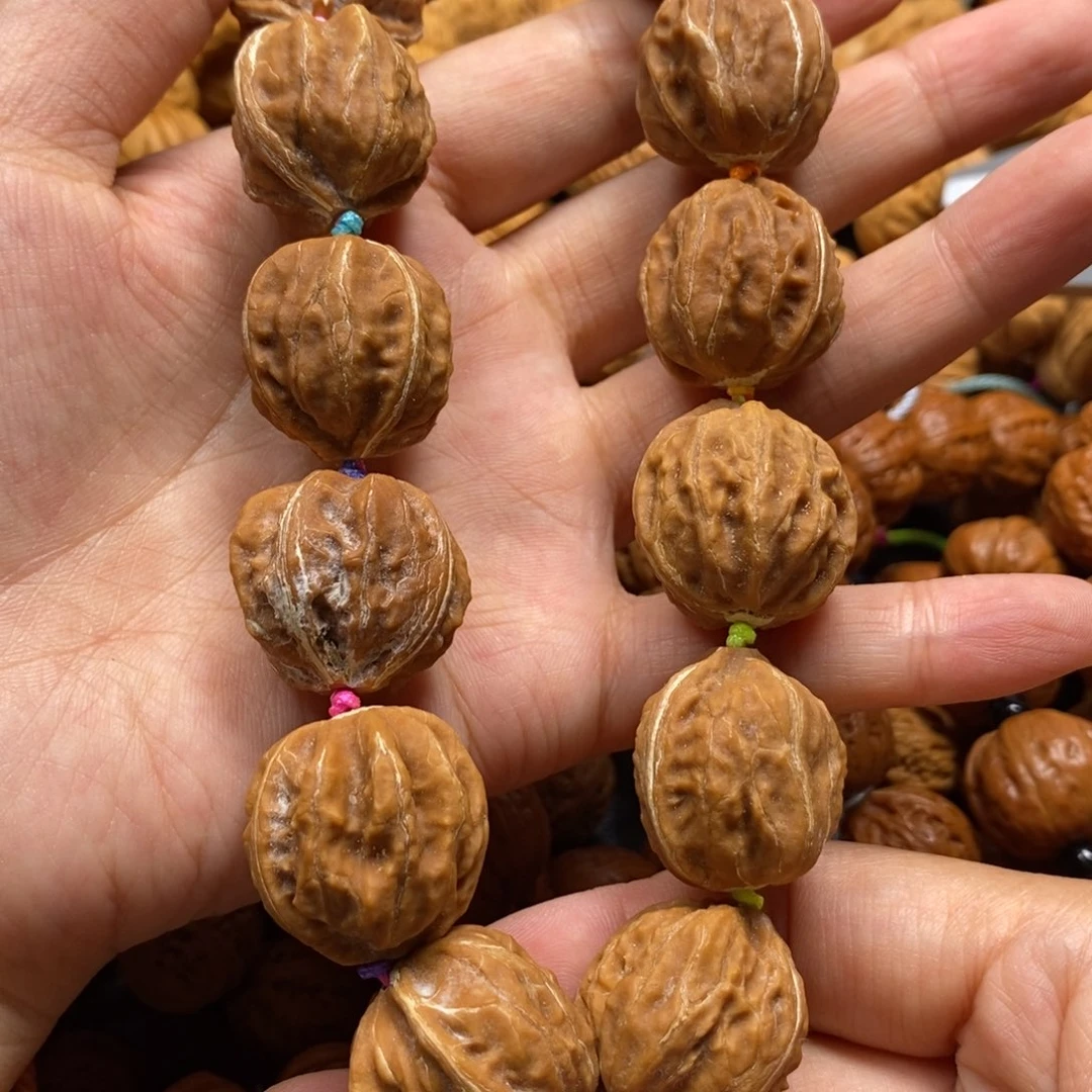 【闪购商品】桃核手串三棱白茬
