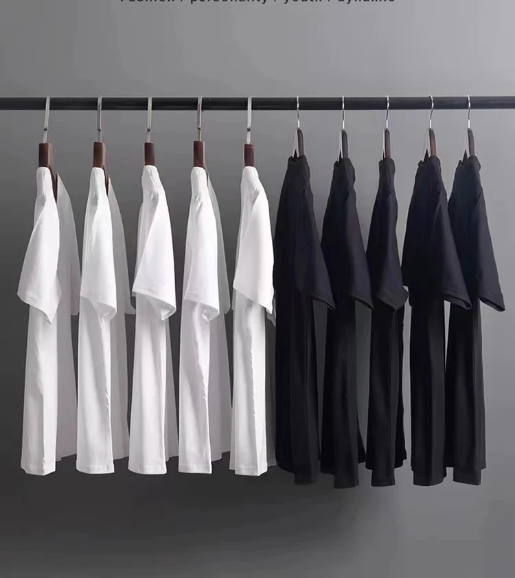 【小王专属】重磅纯棉百搭T恤女圆领宽松简约白色t恤夏季情侣半袖