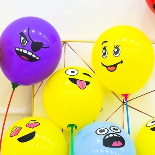 加厚加大卡通气球儿童彩色气球玩具气球彩色卡通图幼儿园礼品气球