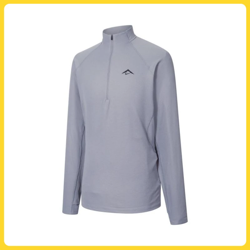 NIKE耐克男子AS M NK DF TRAIL MIDLAYER HZ无领长T恤FV9995-078