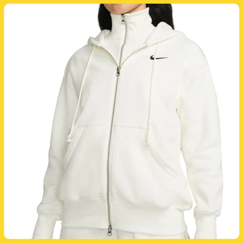 nike耐克女款运动外套PHNX FLC FZ OS HOODIE针织外套DQ5759-133