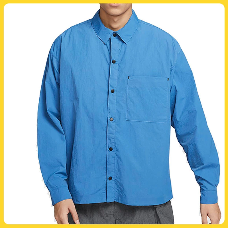 NIKE耐克男子AS M NSW TP WVN LS SHIRT UPF R长袖衬衣DX0206-402