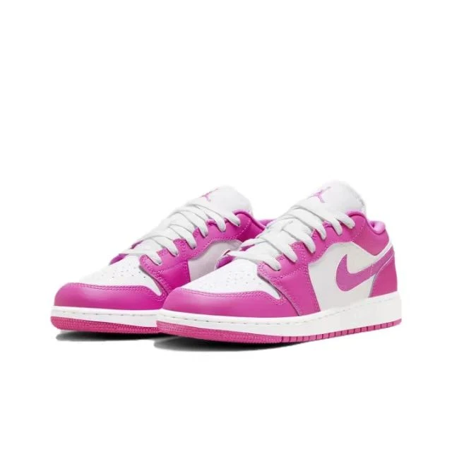 nike耐克Air Jordan 1女鞋白粉复古篮球鞋FV8486-600