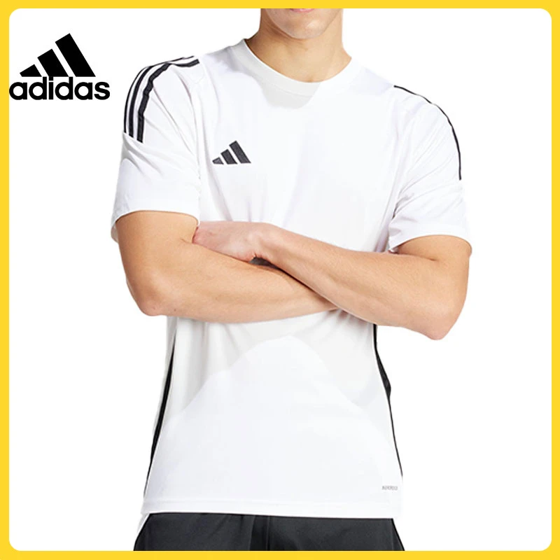 adidas阿迪达斯男子情人节TIRO24 JSY流光风圆领短T恤IS1019