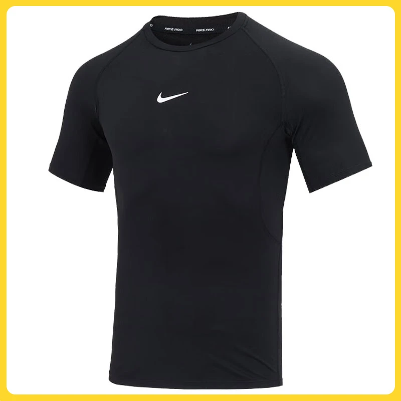 nike耐克男子M NP DF TIGHT TOP SS无领短袖T恤FB7933-010