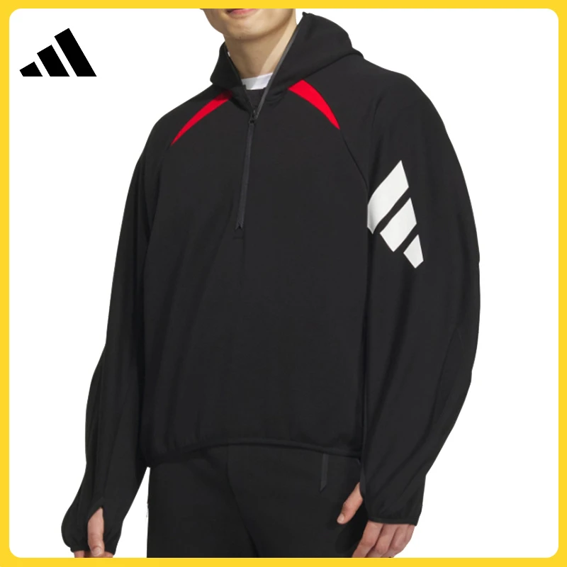 adidas阿迪达斯男子FUSTL P HOODIE针织连帽套衫JW4640