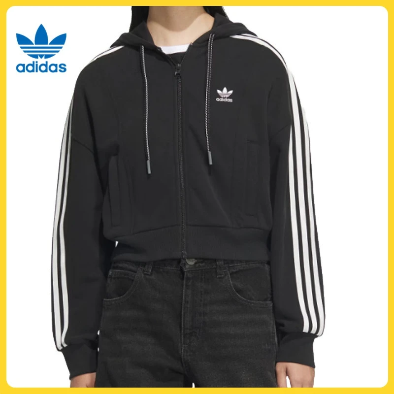 adidas阿迪达斯女子ADI ZIP UP HOOD针织外套JM8056
