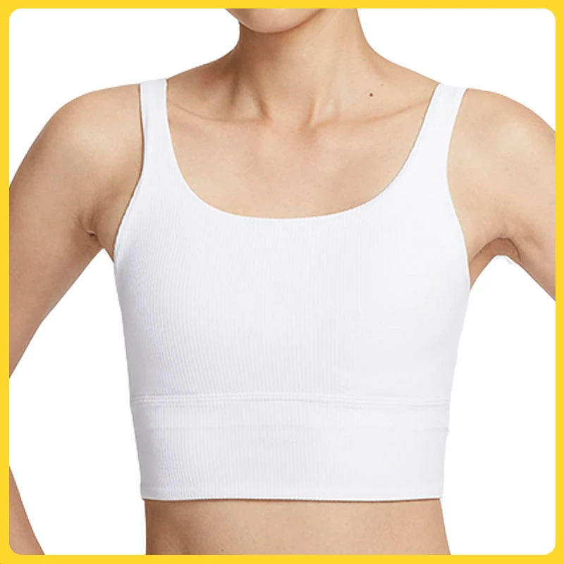 NIKE耐克女子AS W NK INF WIDE RIB BRABRA健身衣HF1543-100