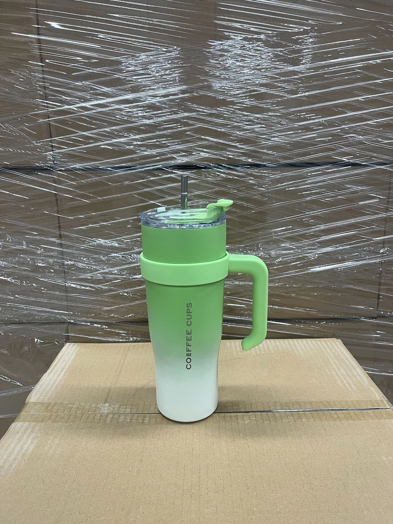 便携式大容量304不锈钢吸管杯家用防摔喝水杯防漏学生