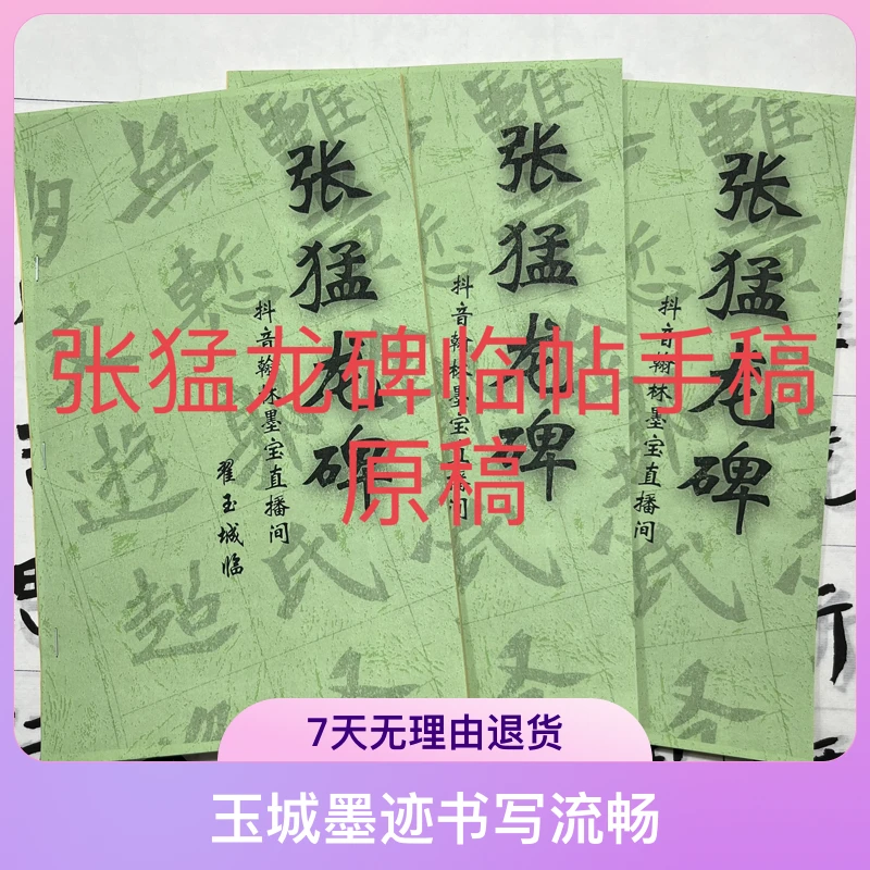 《张猛龙碑》临贴课稿原稿，A4纸大小，录用1000字，玉城墨迹书写流畅