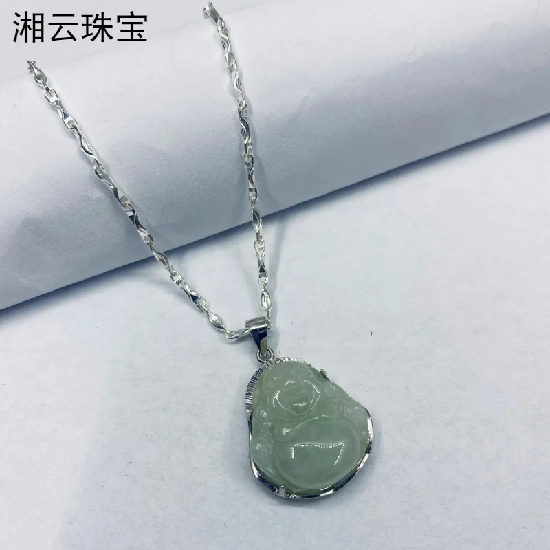 湘云 链子足银 大肚佛吊坠+足银999元宝链 链长45送妈妈送老婆