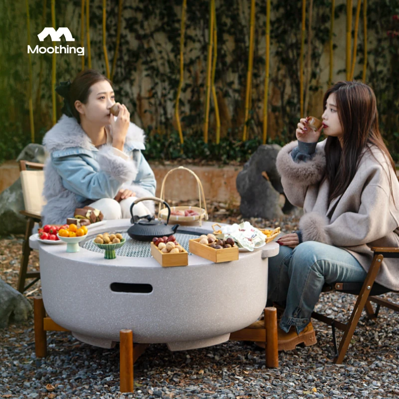 MUXING/牧行户外围炉煮茶取暖炉庭院民宿家用火炉烧烤大型多功能