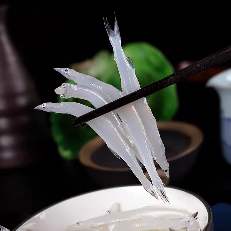 银鱼海捕新鲜银鱼宝宝辅食无刺鲜嫩多汁速冻250g/盒广东小银鱼