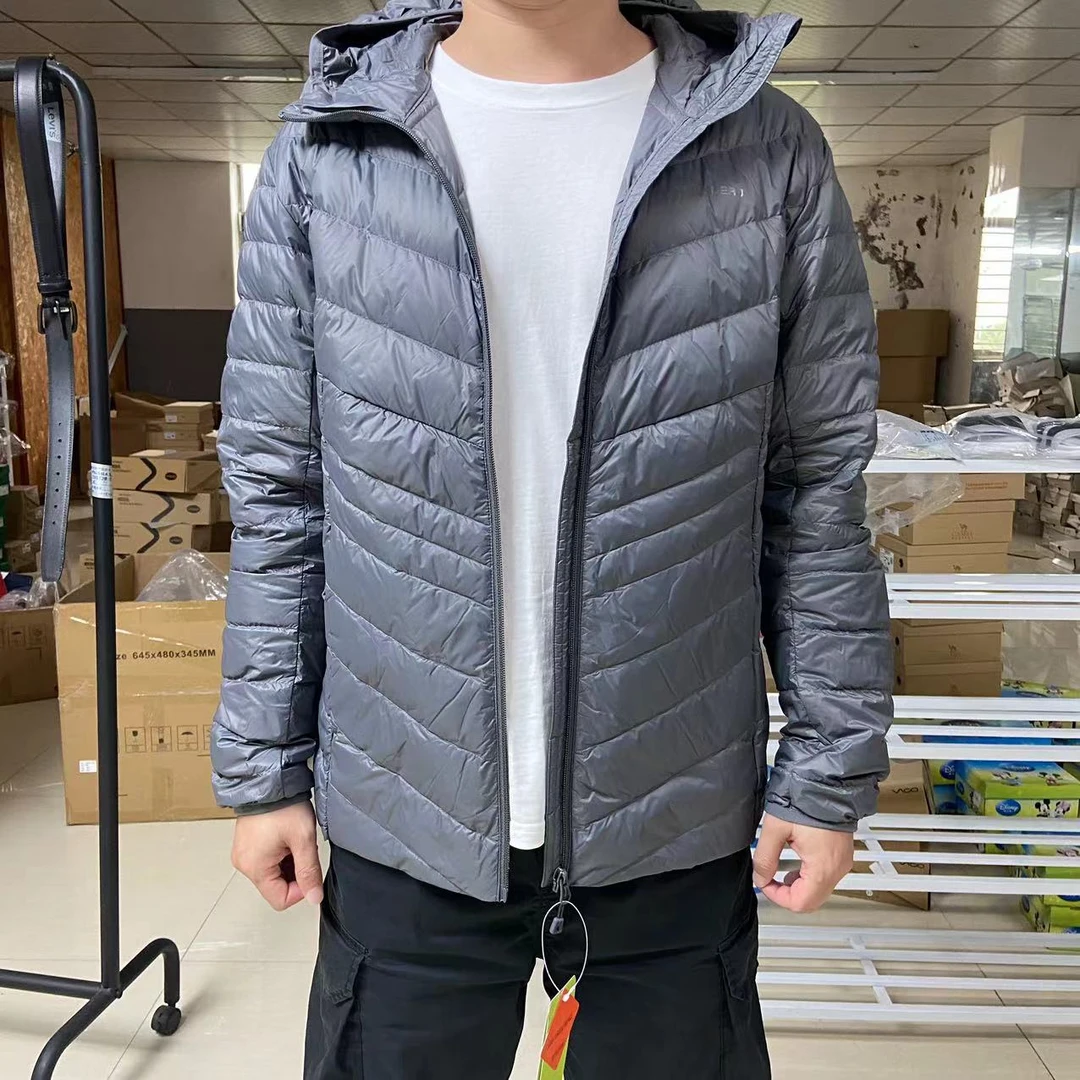 轻薄款轻便羽绒服男女同款防风保暖舒适白鸭绒冬季羽绒服(微瑕)