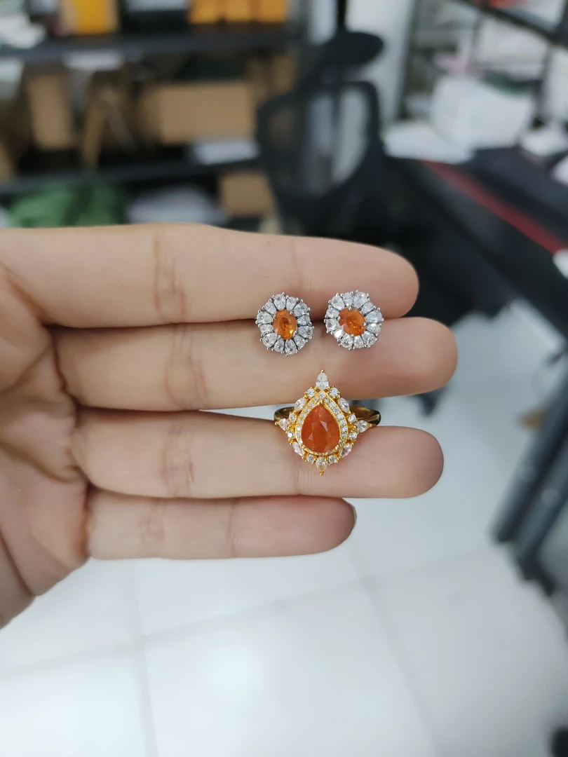 （如一珠宝）石榴石芬达套装