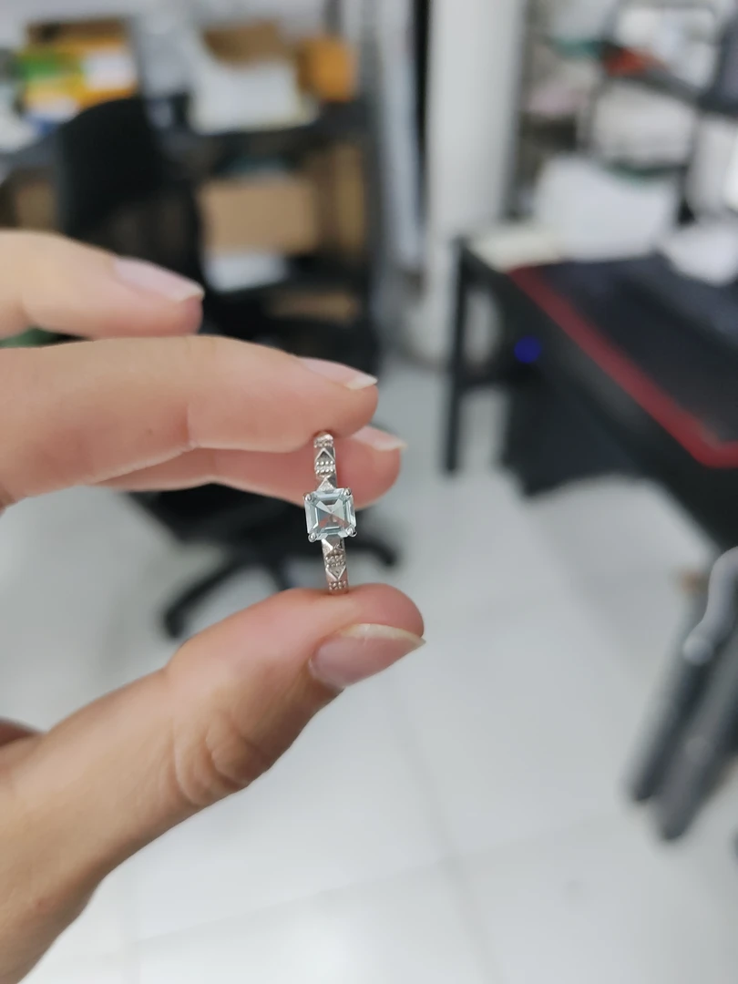 ［如一珠宝］海蓝宝戒指