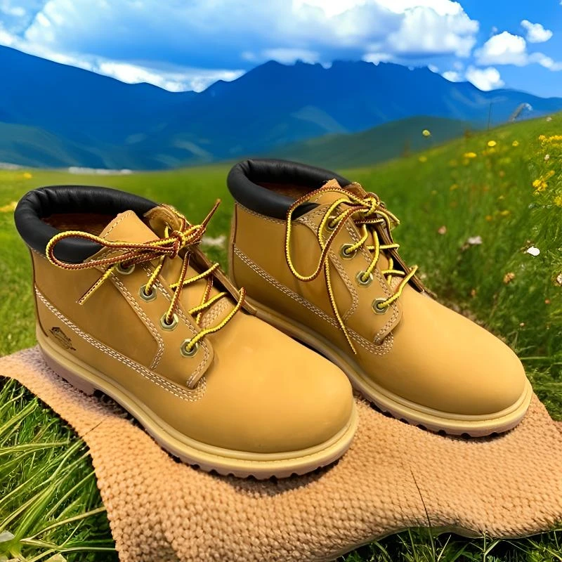男女同款大黄靴中低帮经典百搭个性户外真皮黄色磨砂四季款