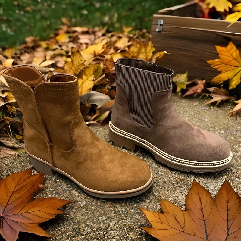 福利款女款短靴秋款经典百搭个性休闲户外厚底复古做旧