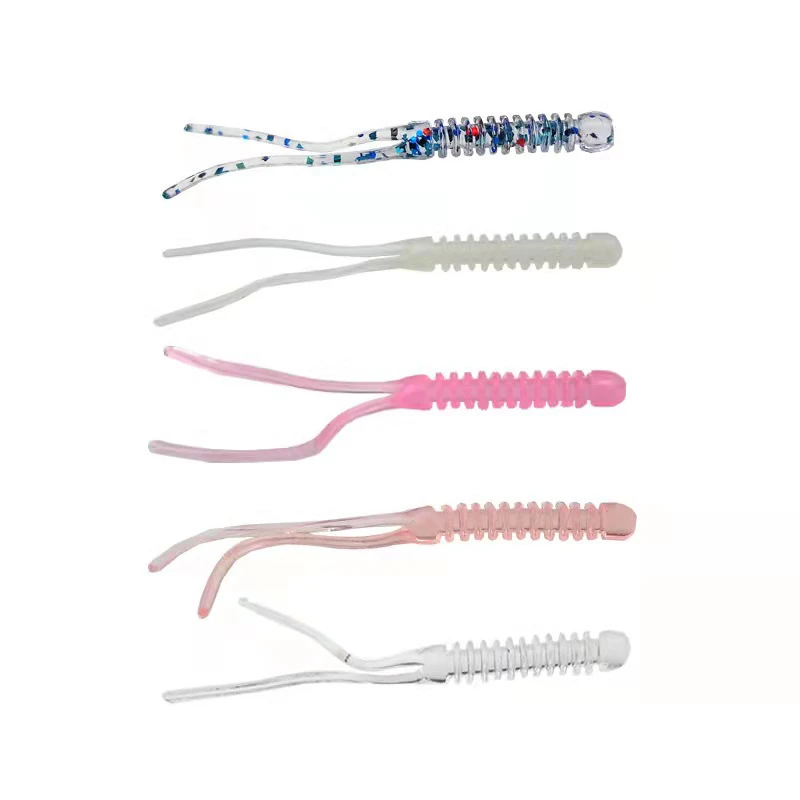 TPR根钓饵55MM12条装诱惑路亚软饵微物路亚软鱼饵海钓黑头微软饵