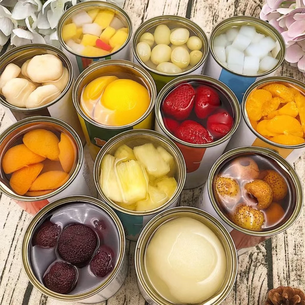 水果罐头混合装整箱425克自选黄桃椰果葡萄什锦商用大罐组合零食