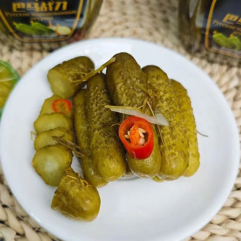 俄罗斯风味酸黄瓜进口俄式腌制酸黄瓜聚会下酒菜新鲜爽口小脆乳瓜