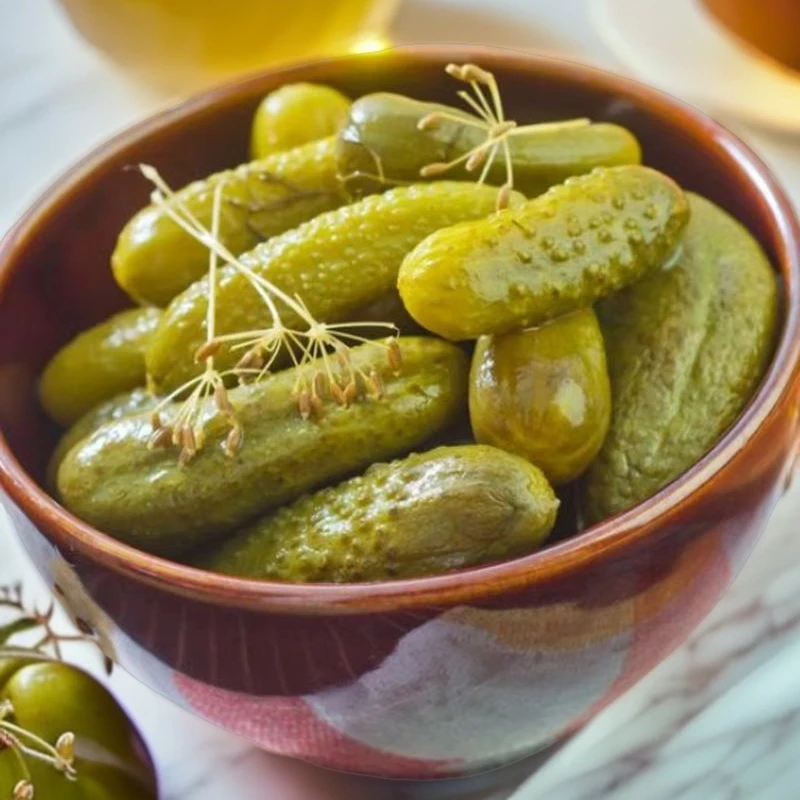 俄罗斯风味罗斯战马酸黄瓜俄式腌制黄瓜聚会下酒菜新鲜爽口小乳瓜