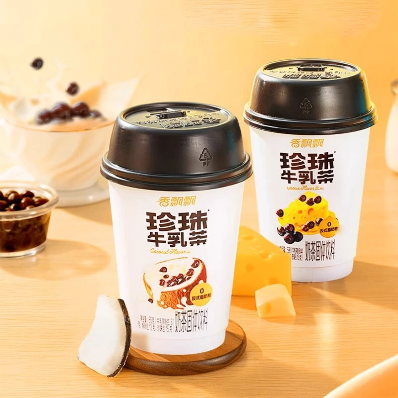 香/飘飘奶茶新品珍珠牛乳茶芝芝生椰冲泡热饮杯装速溶奶茶粉