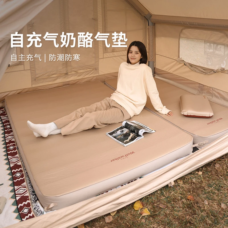 户外露营奶酪床垫自动充气垫家用打地铺睡垫帐篷隔潮防潮地垫加厚
