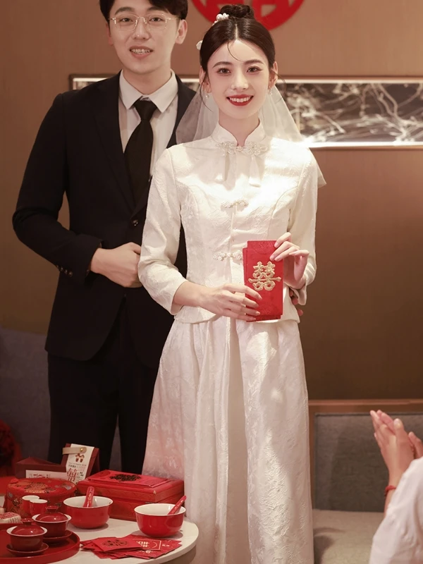 超美的领证登记小白裙套装（直播间选款下单，完美主义者误拍）