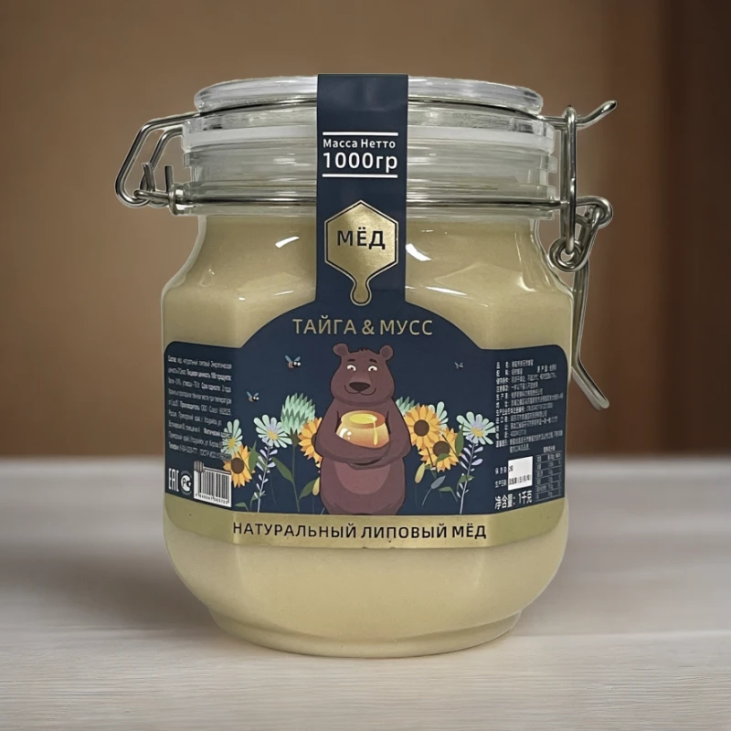 {文龙}俄罗斯进口天然椴树蜂蜜500克/瓶