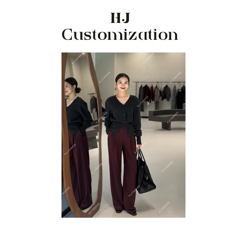 【 H·J 】“被子棉裤”极简高级显高显瘦加绒直筒窄管阔腿裤88890