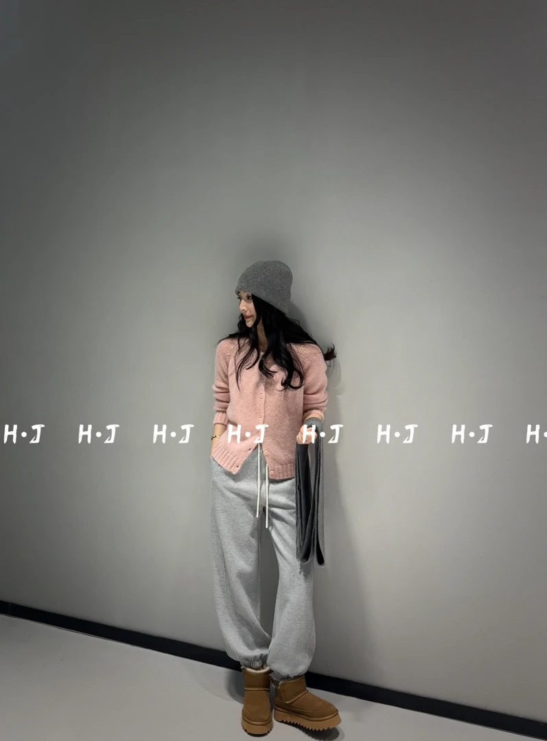 【 H·J 】“治愈秋日”韩系氛围感圆领长袖马海毛开衫5510