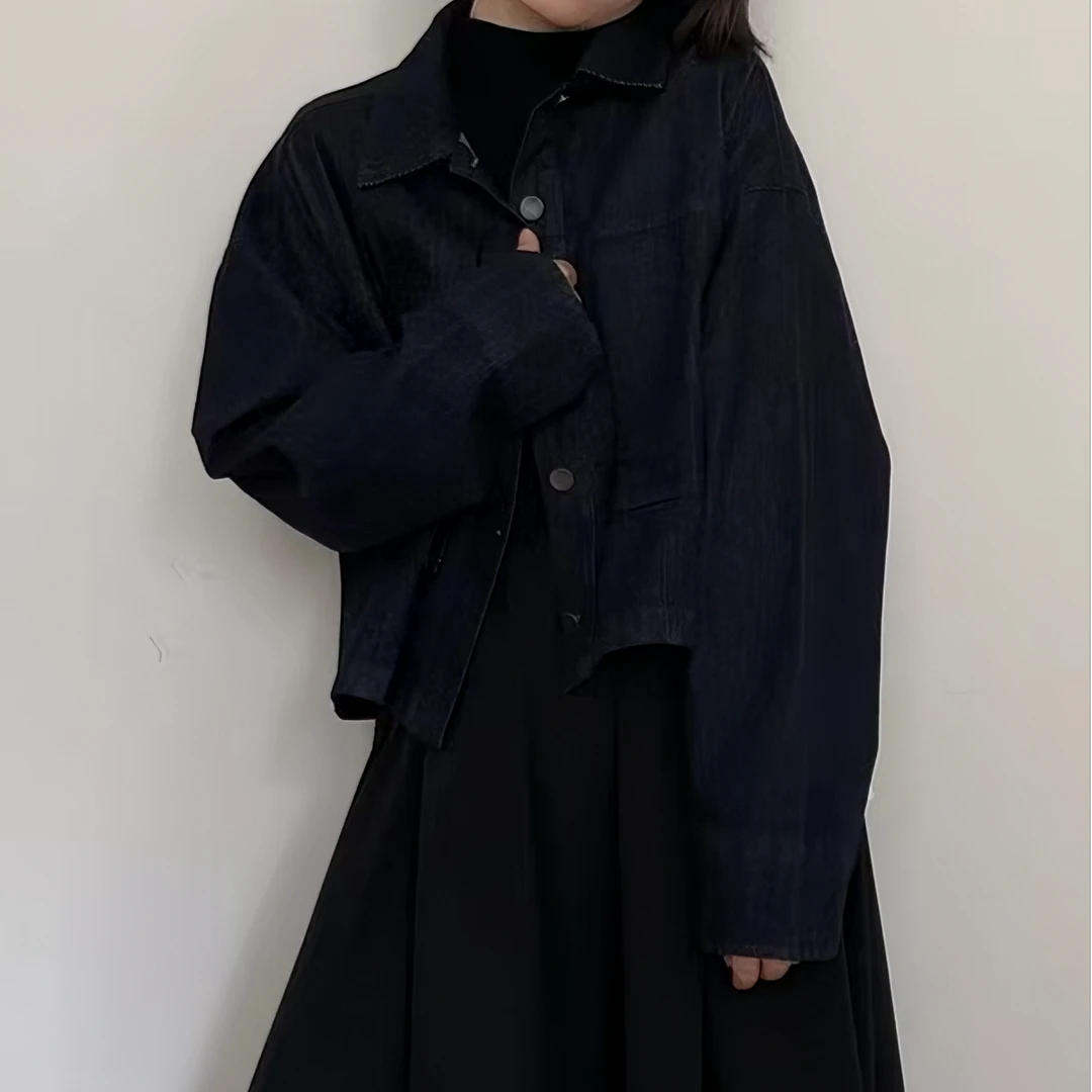 【都想要的牛仔】春季新款短款百搭软糯不掉色牛仔显瘦上衣女外套