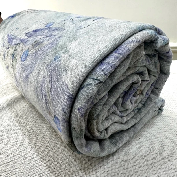 501 紫藤花 出口牛货 汉麻接缝麻席 230*260左右 吸湿透气