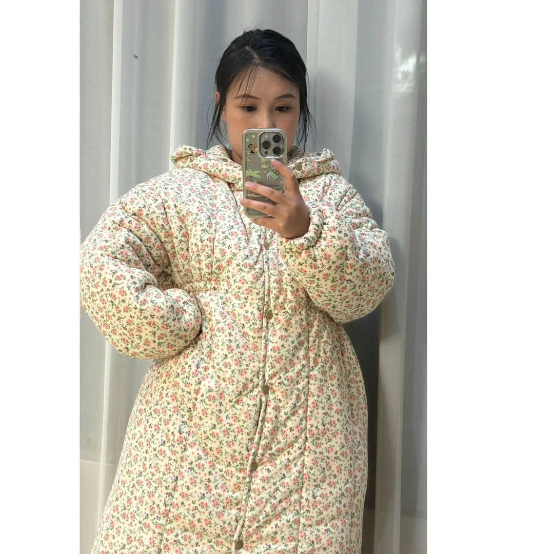 睡衣女款爆款2024年小粉碎花新款家居服新疆棉印花宽松长袖秋冬