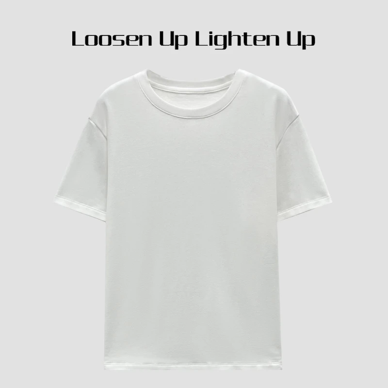 Loosen Up【口碑磨毛T】高定秘鲁匹马棉极简百搭显瘦叠搭短袖上衣