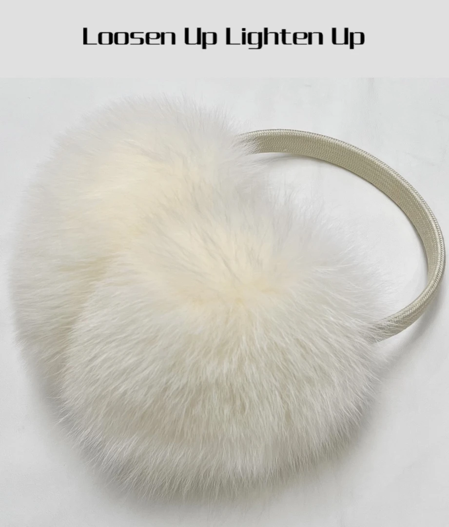 Loosen Up【狐狸毛耳罩】秋冬毛绒保暖百搭氛围感真狐狸毛皮草耳套