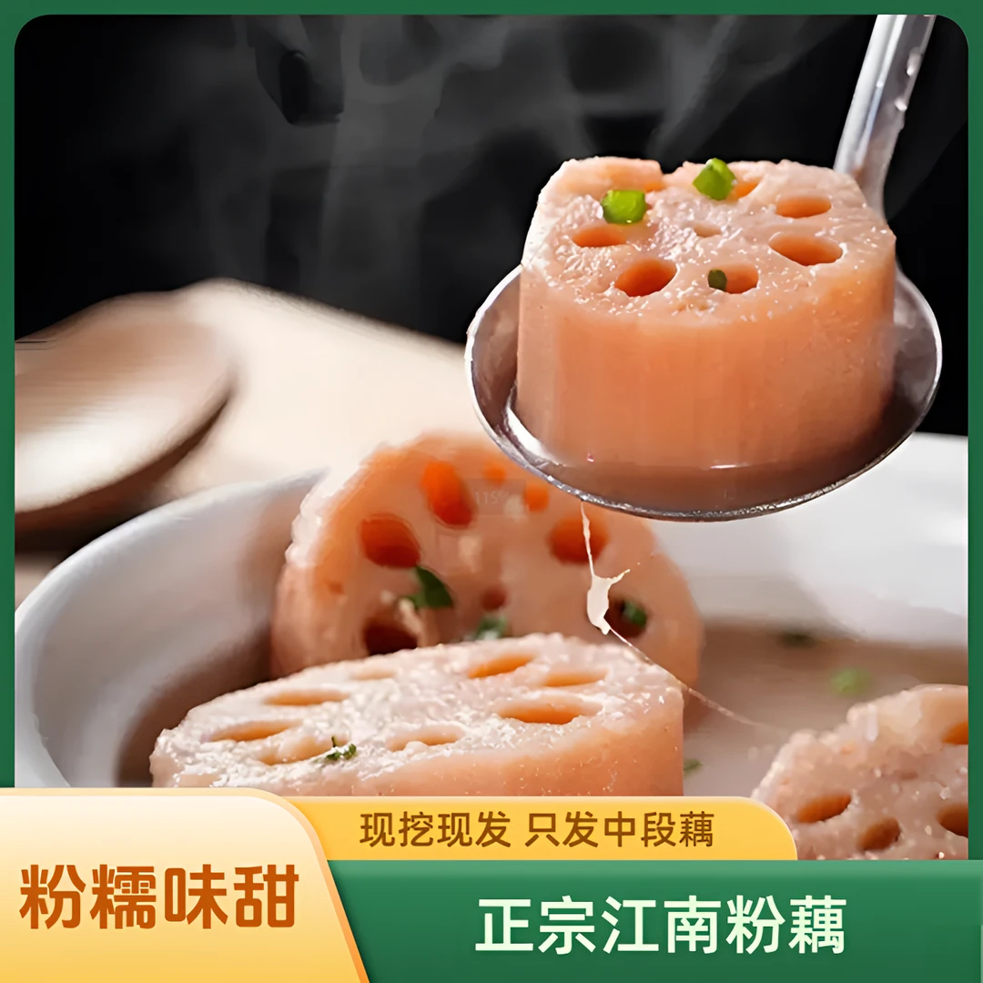 江南本地湖藕 新鲜粉糯 煲汤 现挖现发 只发中段