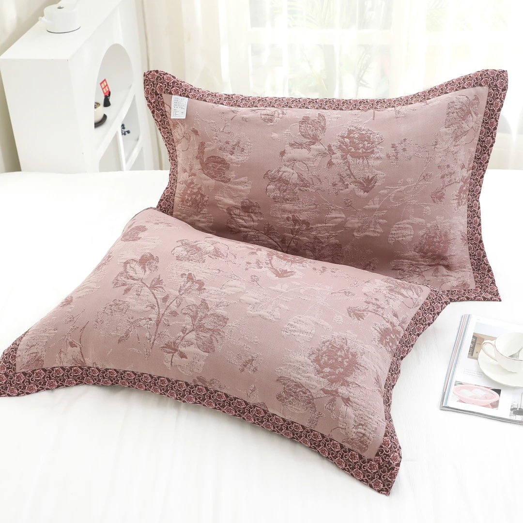 【蔷薇花语枕巾】52*78cm高档柔软透气情侣吸汗枕巾家用加厚枕头巾