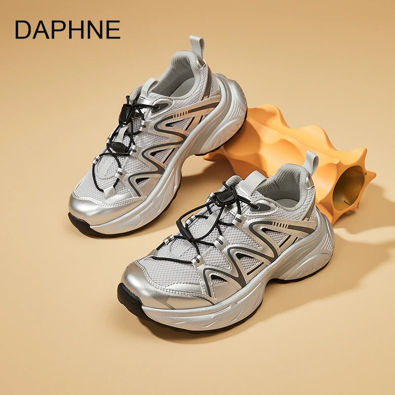 达芙妮校园风老爹鞋女2025秋季高颜值休闲女鞋百搭松糕底运动鞋子