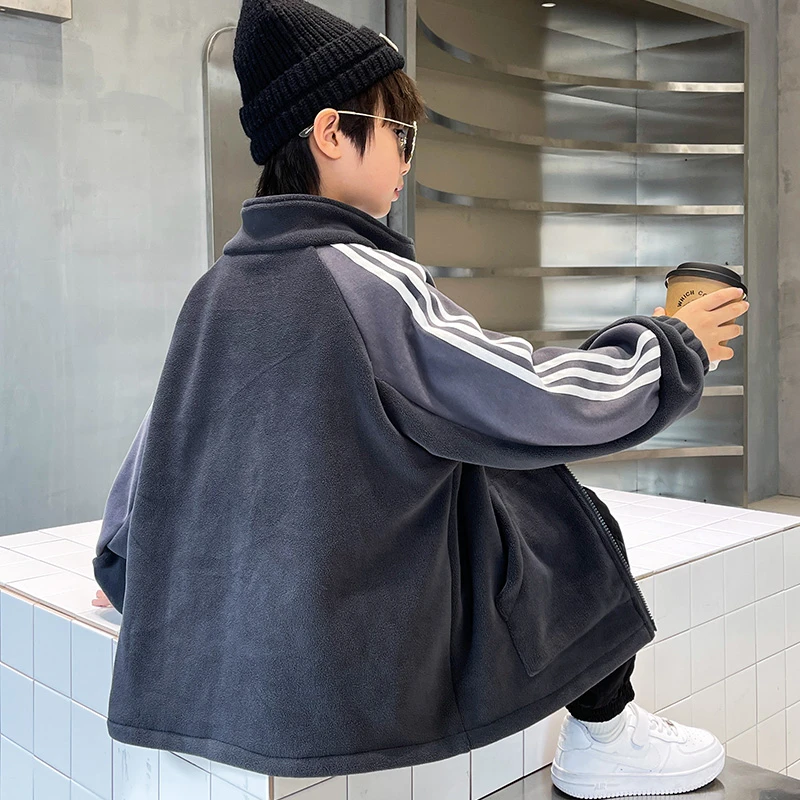 男童外套6-12岁中大童儿童2022秋冬季新款男孩韩版潮上衣22DW511