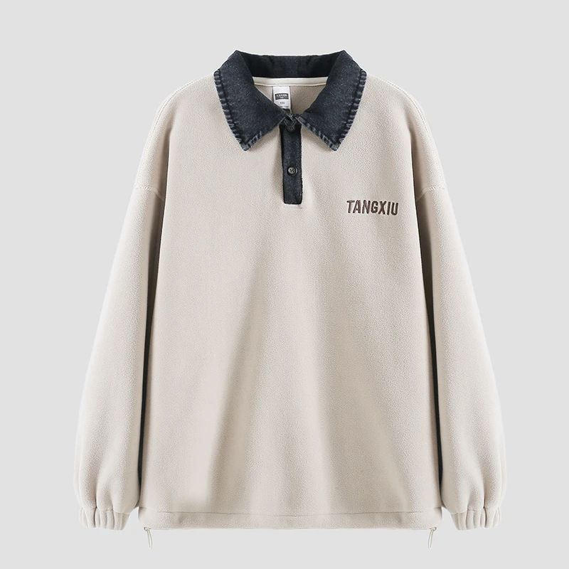 男童POLO衫加绒冬装卫衣8-16岁中大童男孩衣服韩版2024潮24DY5003