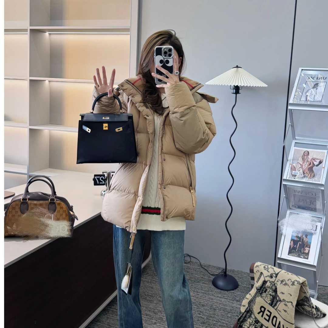 【会会主理】带防伪水印25款冬季新拆卸袖帽情侣款水变绒外套 W5007