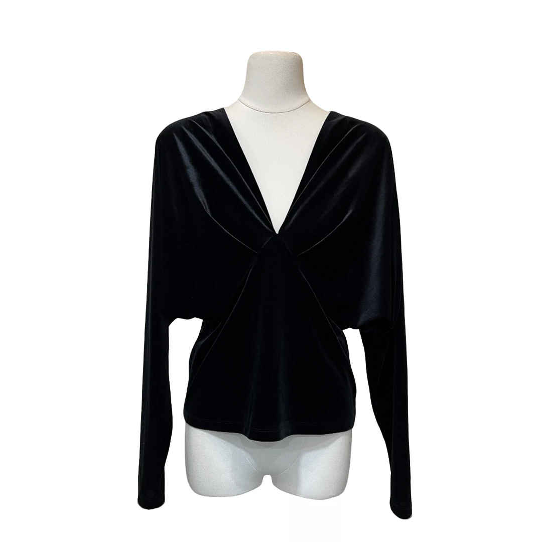 MONICA 前后深V露肩洋气内搭上衣